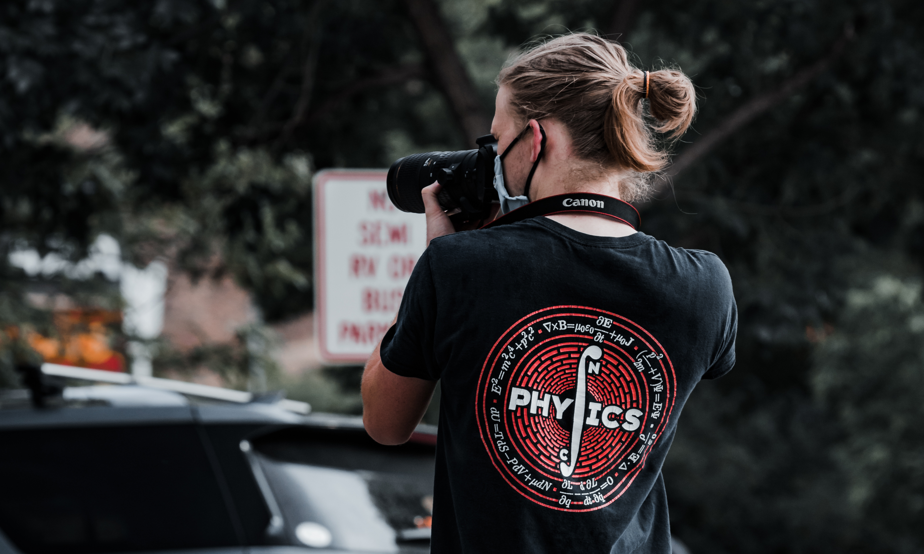 Carter Pape takes a photo during a Black Lives Matter protest in Moab in June 2020